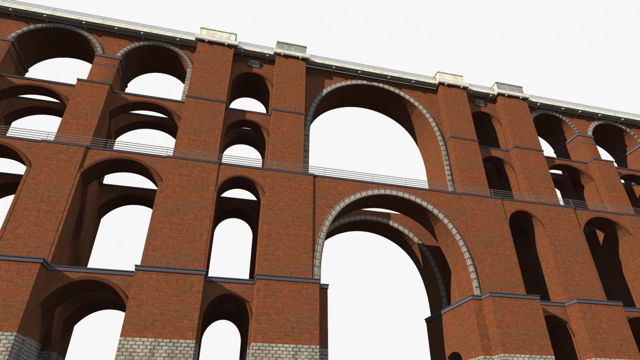 3D model Goltzsch Viaduct German Railway Bridge 2