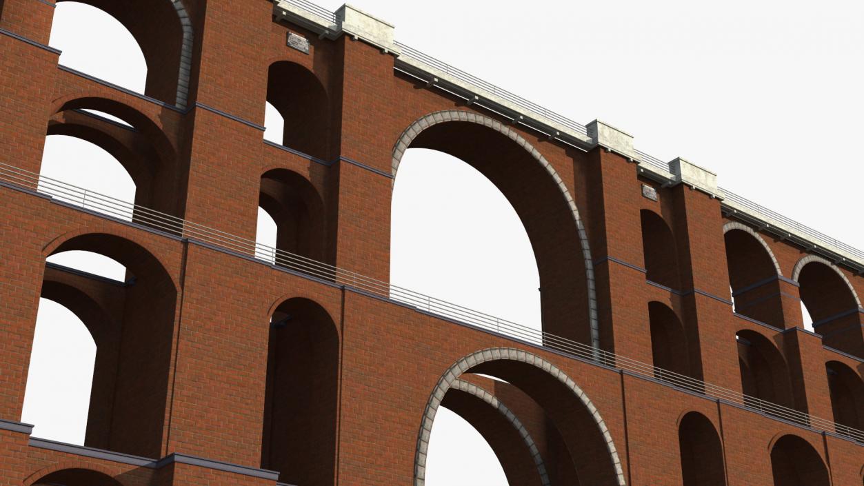 3D model Goltzsch Viaduct German Railway Bridge 2