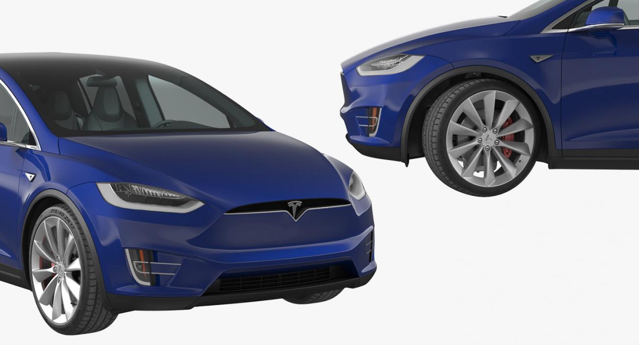 Rigged Tesla Cars Big 3D Models Collection 2 3D model