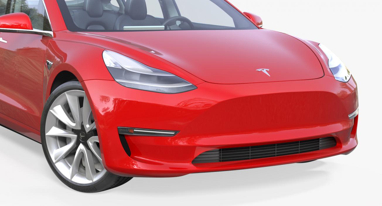 Rigged Tesla Cars Big 3D Models Collection 2 3D model