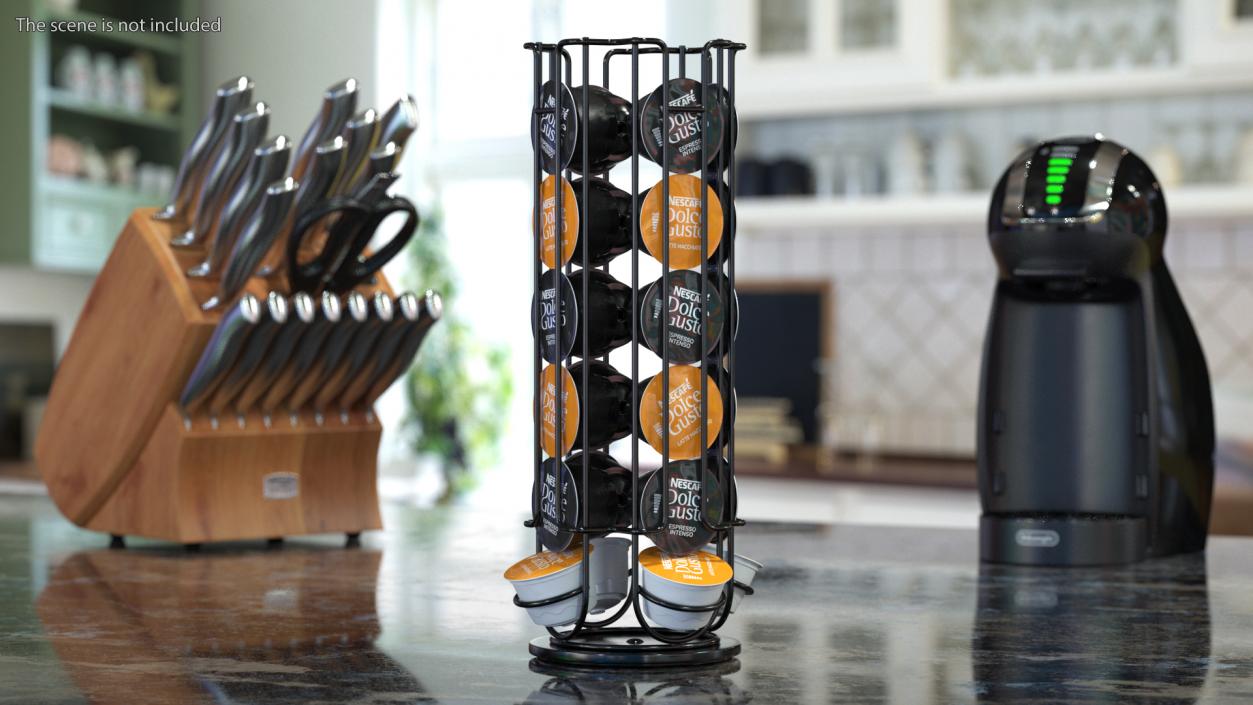 Capsule Holder with Coffee Capsules 2 3D