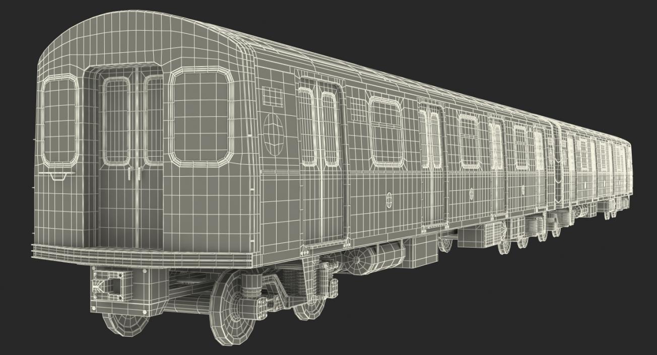 Subway Trains Collection 3D model