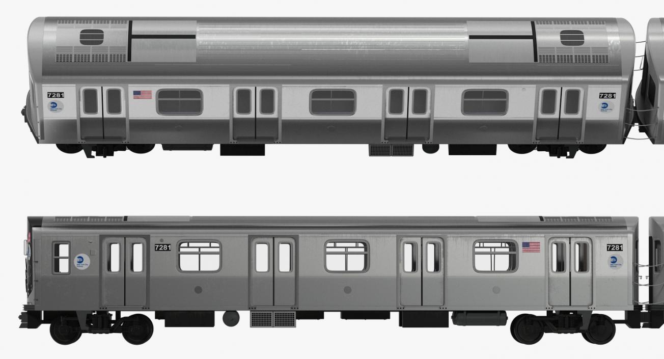 Subway Trains Collection 3D model