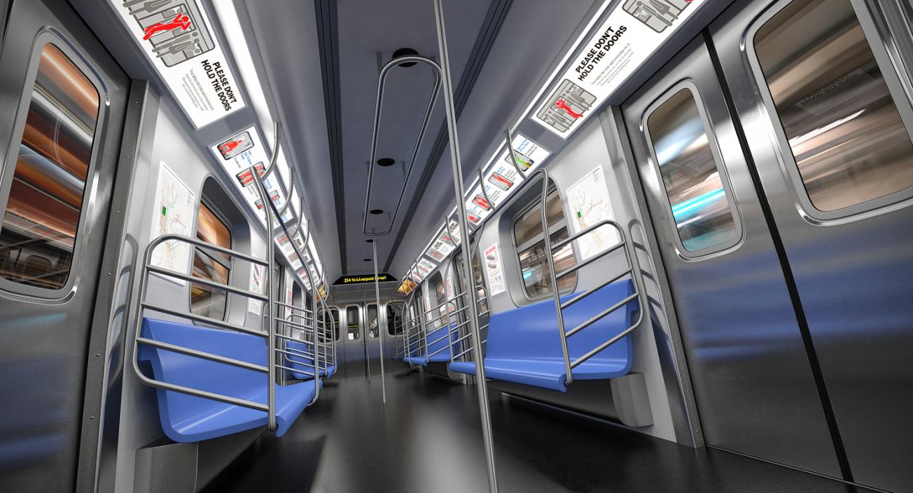 Subway Trains Collection 3D model