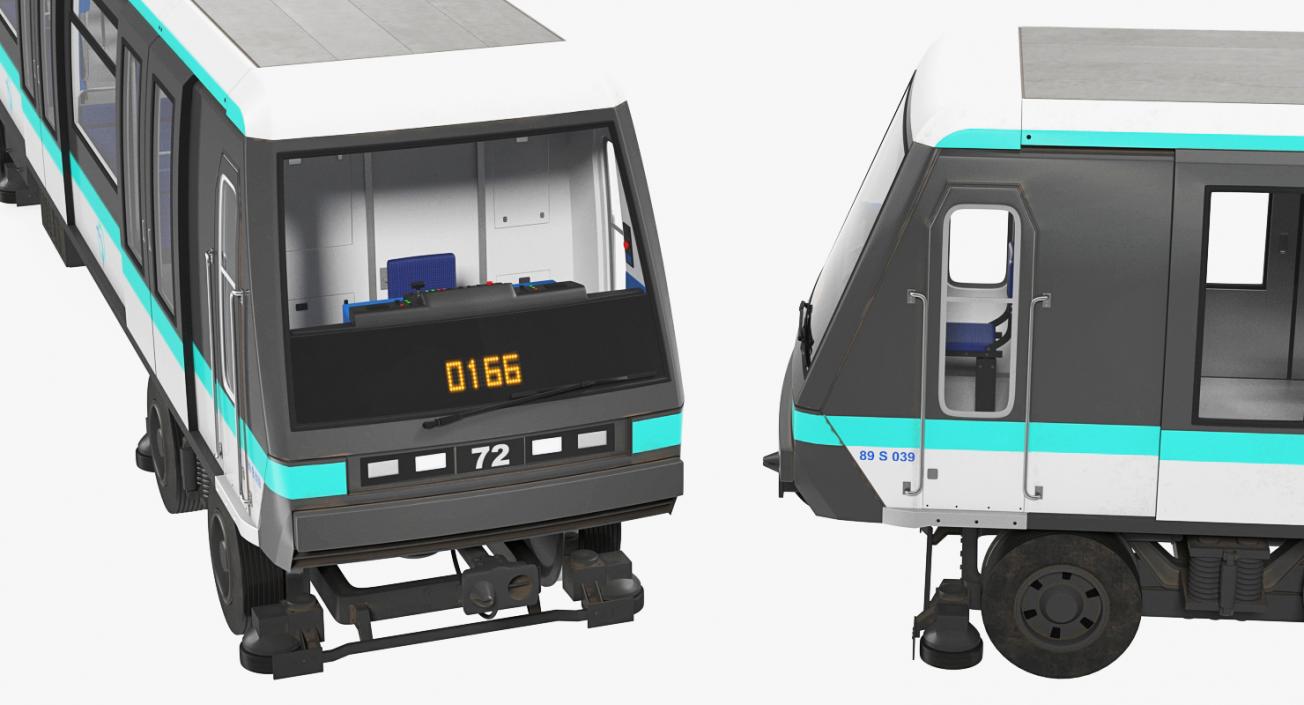 Subway Trains Collection 3D model