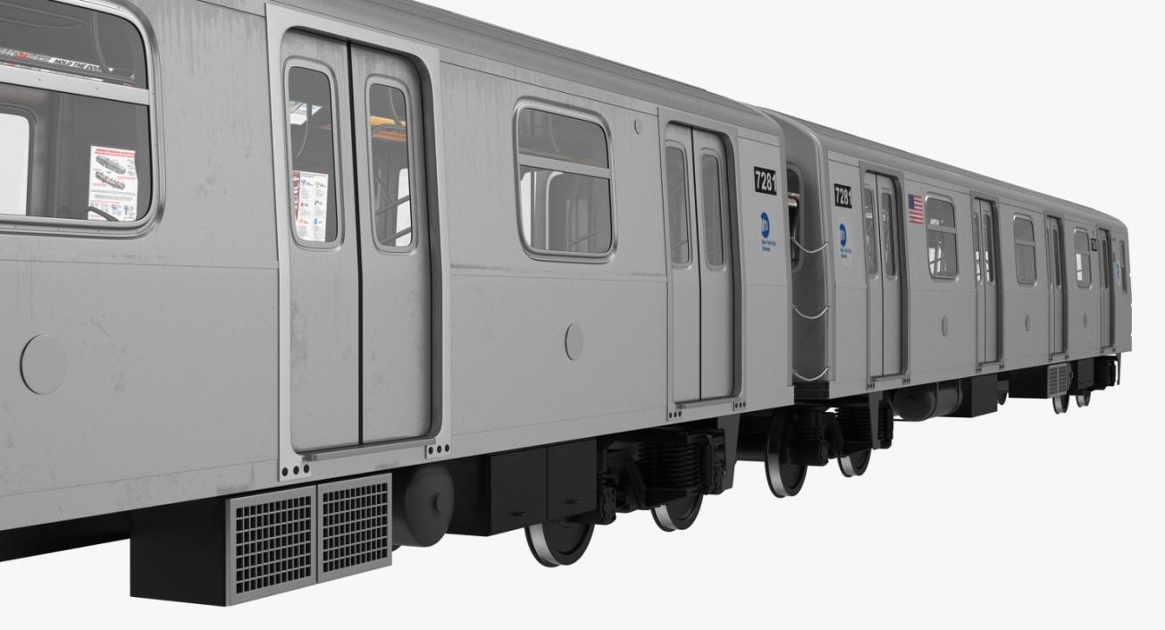 Subway Trains Collection 3D model