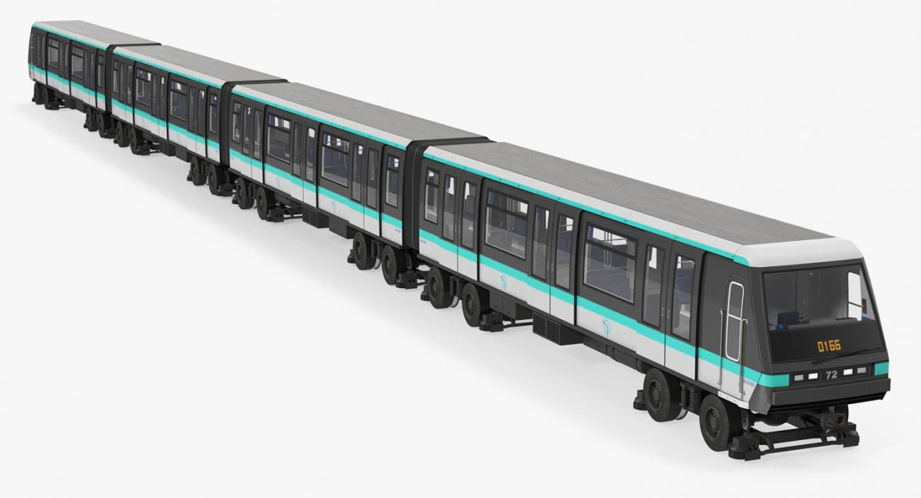 Subway Trains Collection 3D model