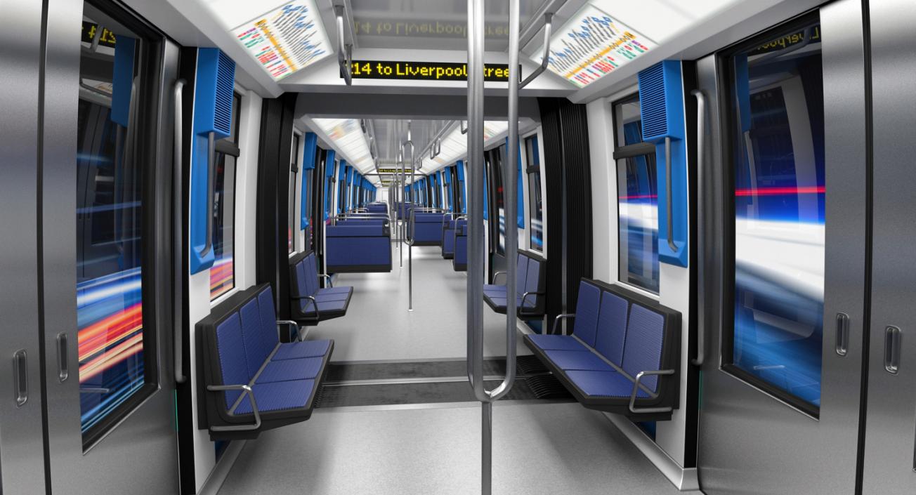 Subway Trains Collection 3D model