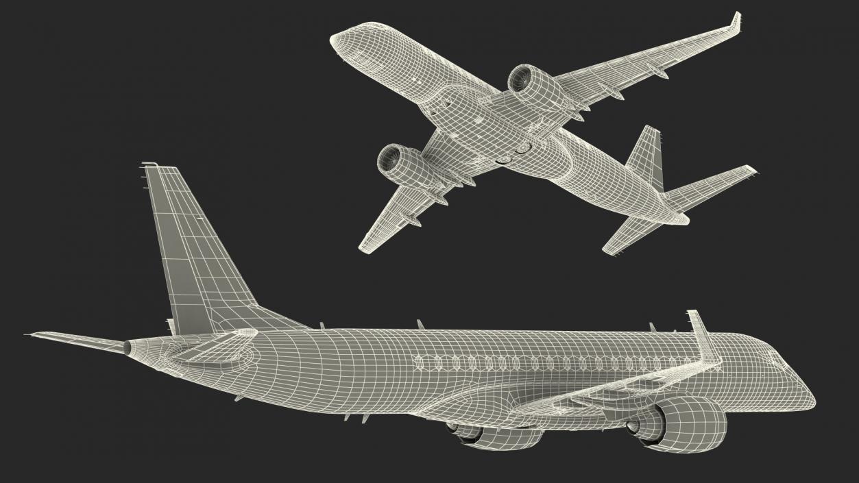 Mitsubishi SpaceJet M100 Retracted Landing Gear 3D