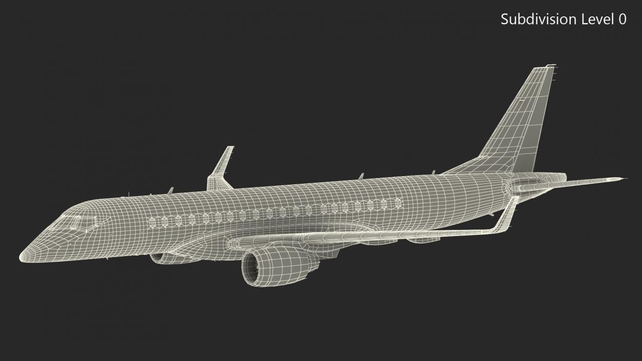 Mitsubishi SpaceJet M100 Retracted Landing Gear 3D