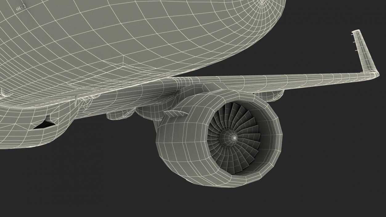 Mitsubishi SpaceJet M100 Retracted Landing Gear 3D