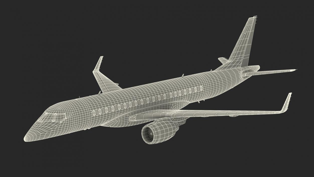 Mitsubishi SpaceJet M100 Retracted Landing Gear 3D