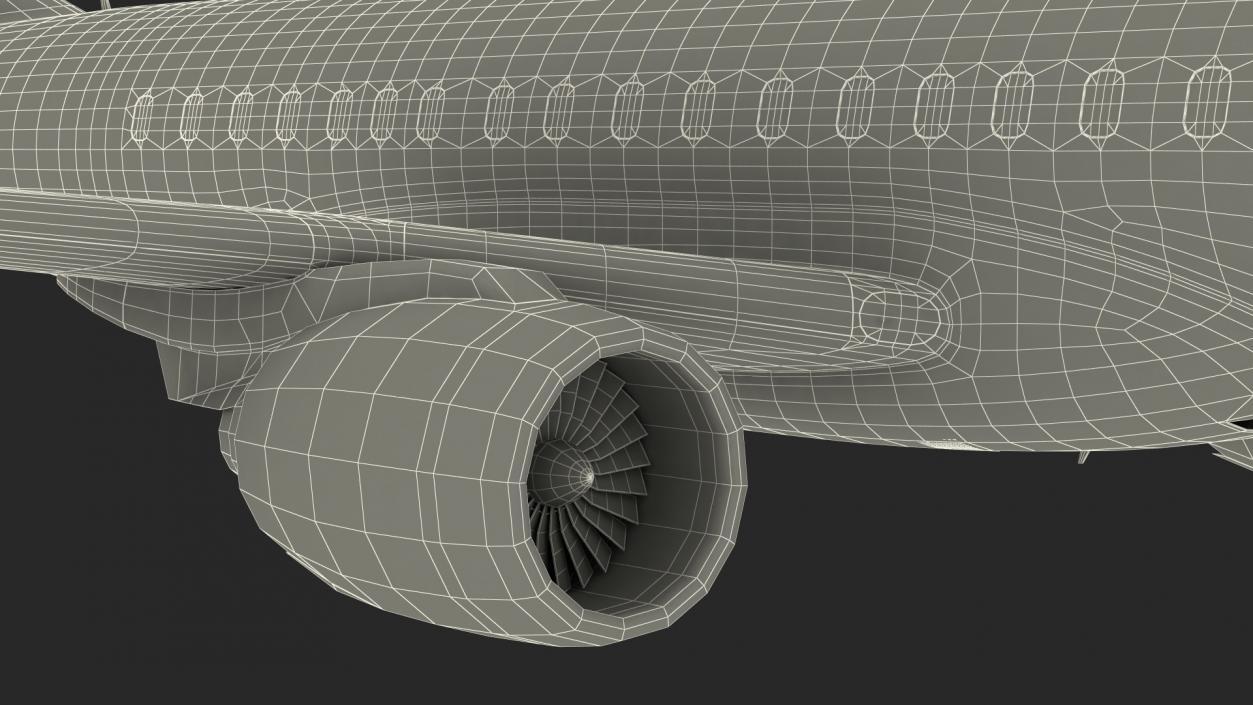 Mitsubishi SpaceJet M100 Retracted Landing Gear 3D