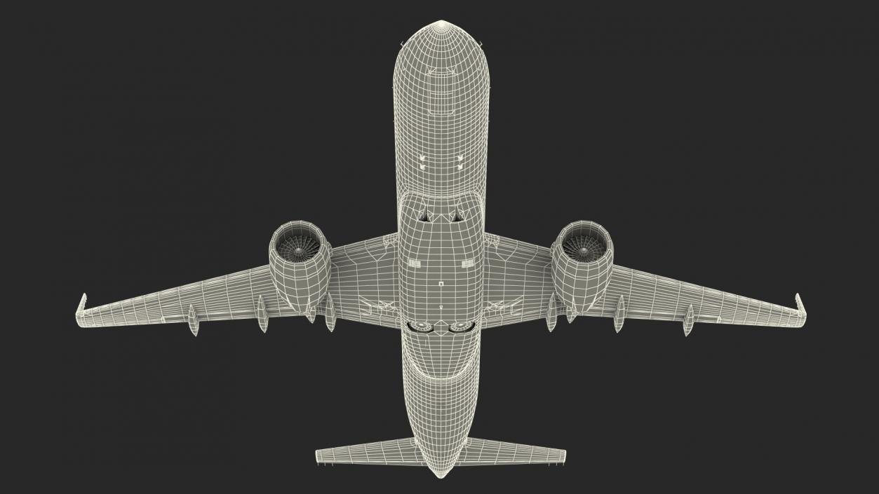 Mitsubishi SpaceJet M100 Retracted Landing Gear 3D