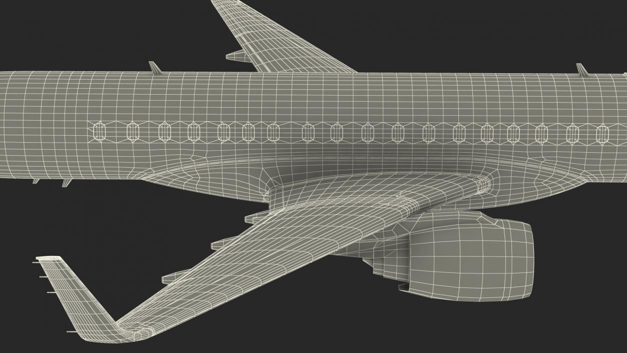 Mitsubishi SpaceJet M100 Retracted Landing Gear 3D