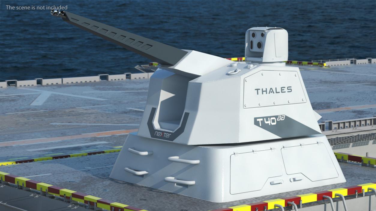 3D model Thales Autonomous RAPID Fire Turret