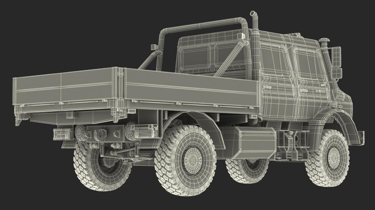 Mercedes Benz Unimog 4023 Off Road Vehicle 3D