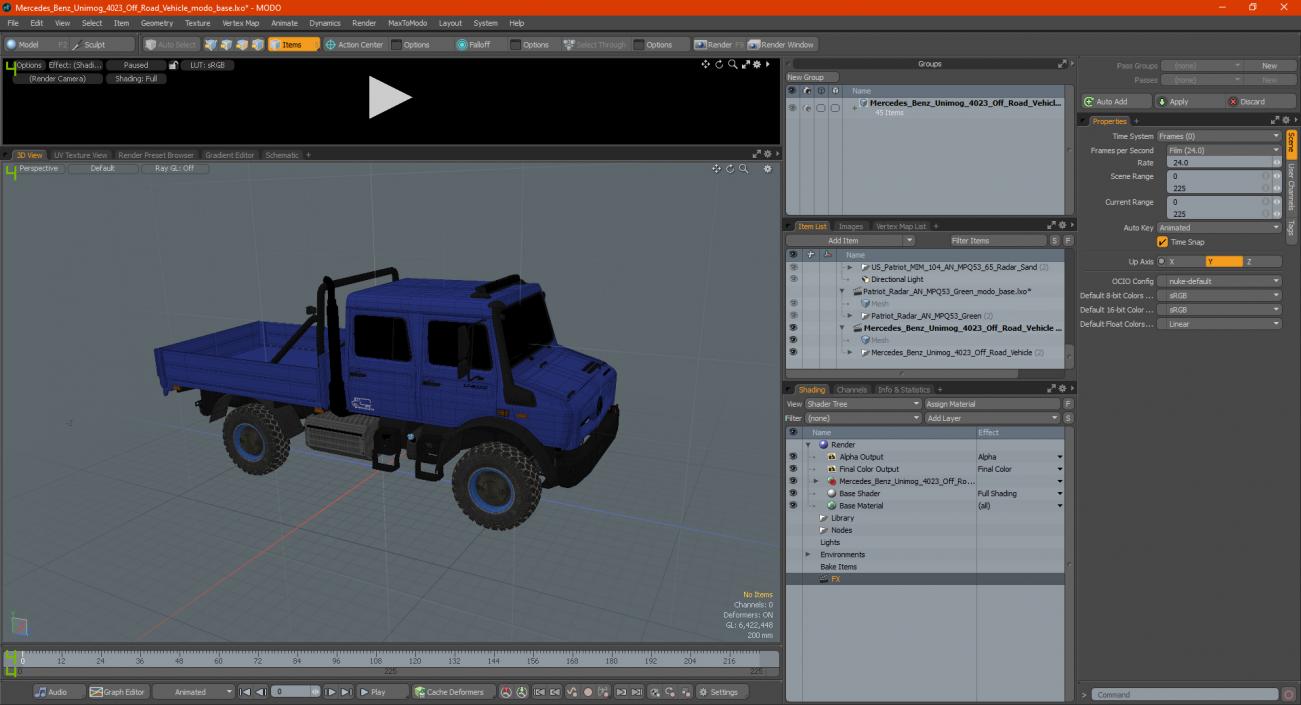 Mercedes Benz Unimog 4023 Off Road Vehicle 3D