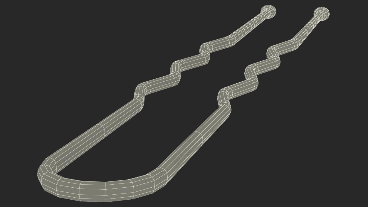 Hairpins Collection 3D model