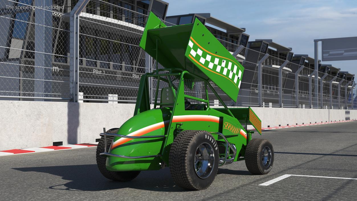 American Sprint Car 3D model