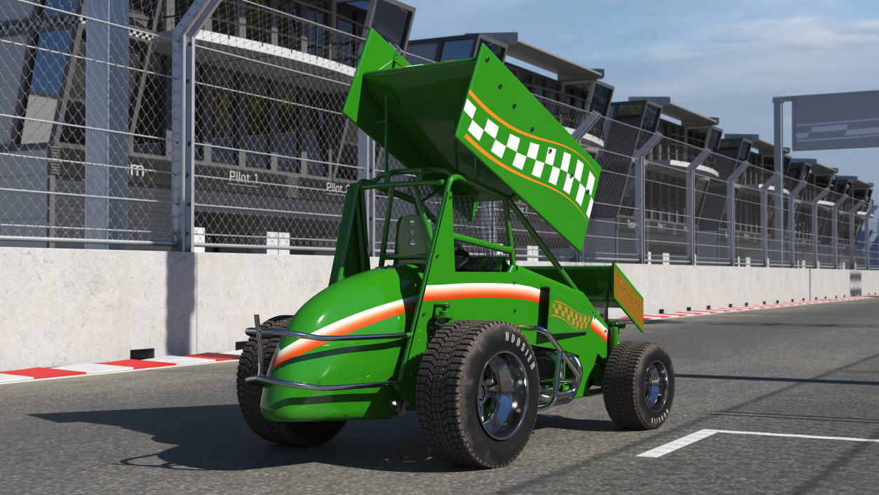 American Sprint Car 3D model