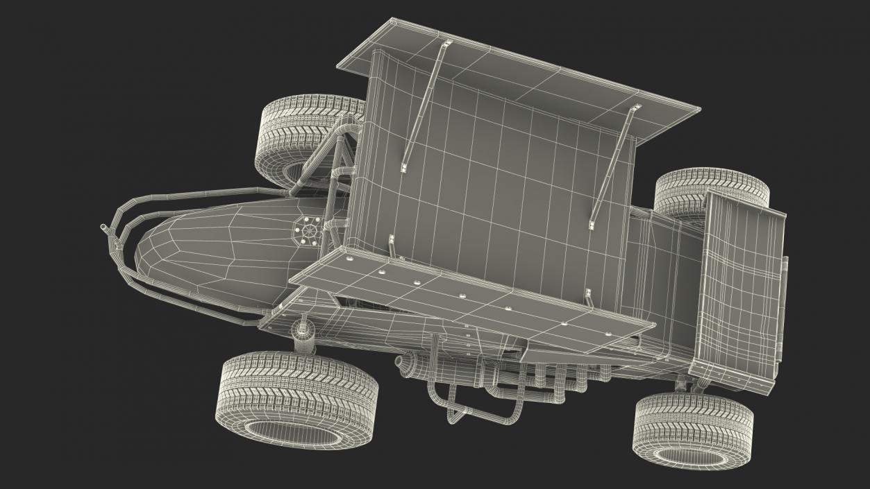 American Sprint Car 3D model