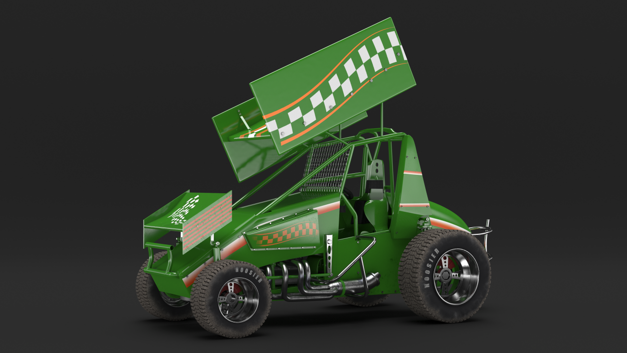 American Sprint Car 3D model