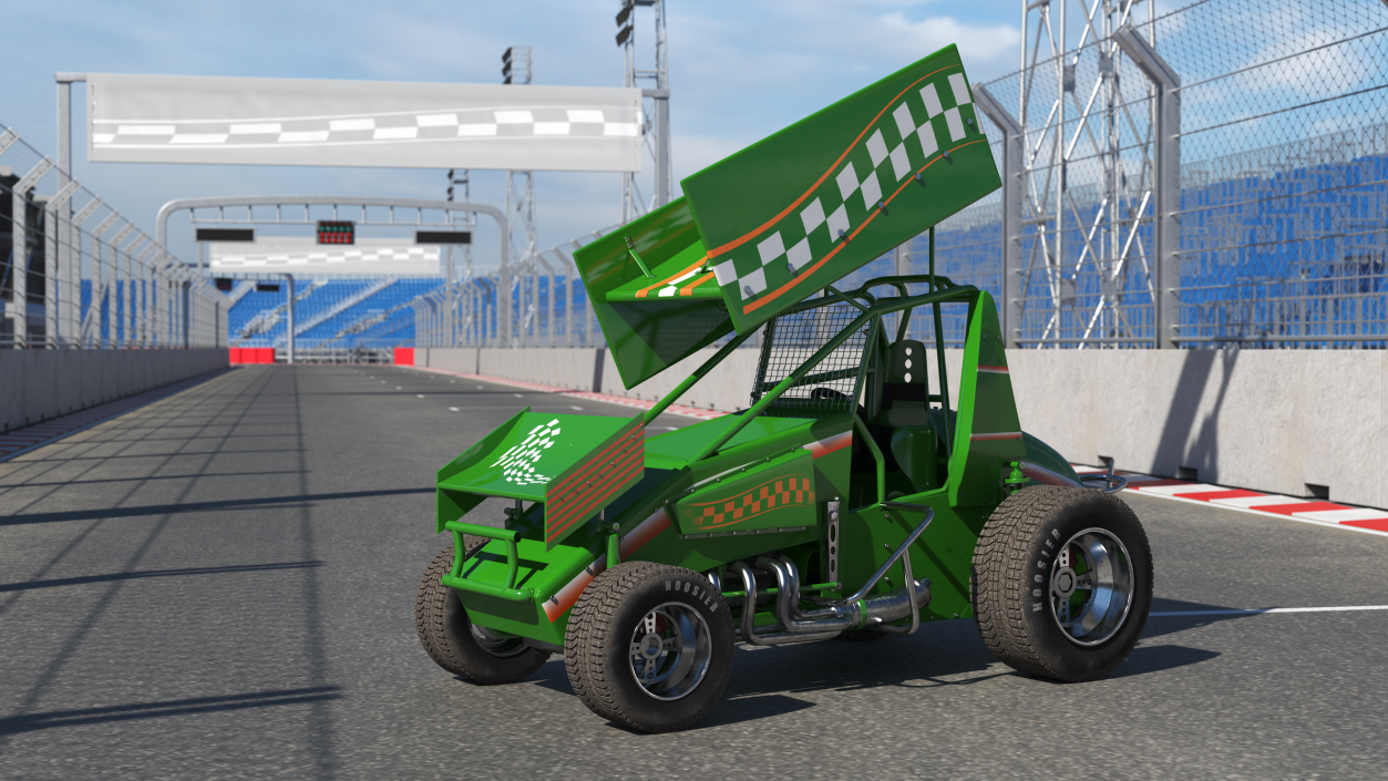 American Sprint Car 3D model