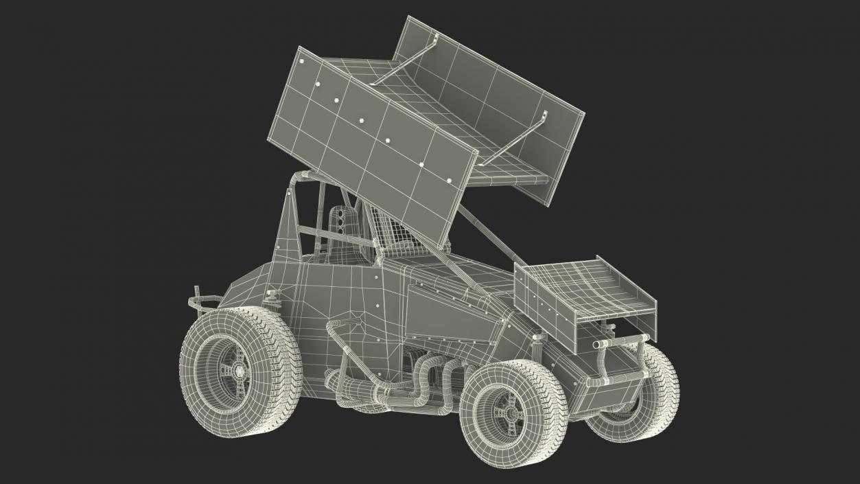 American Sprint Car 3D model