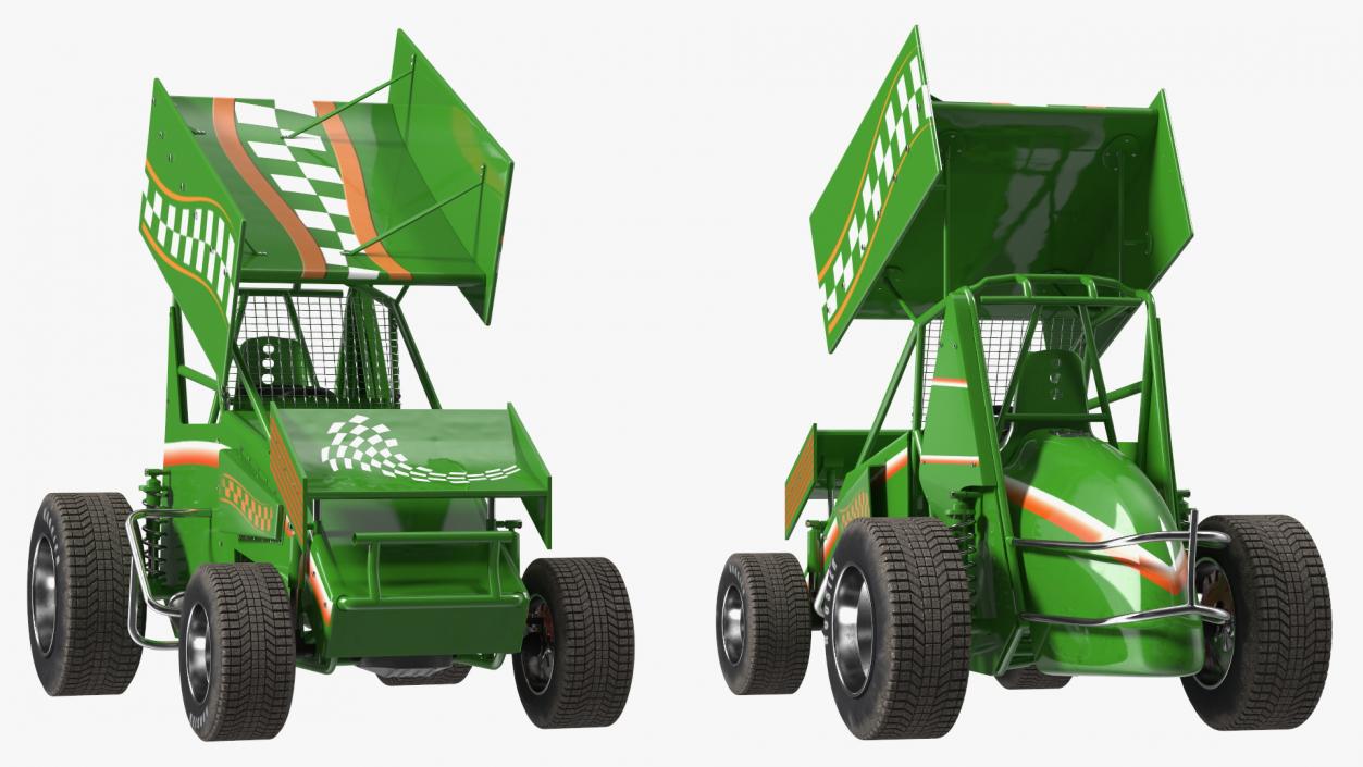 American Sprint Car 3D model