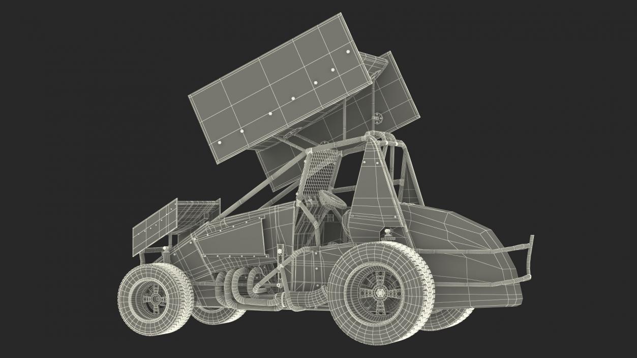 American Sprint Car 3D model