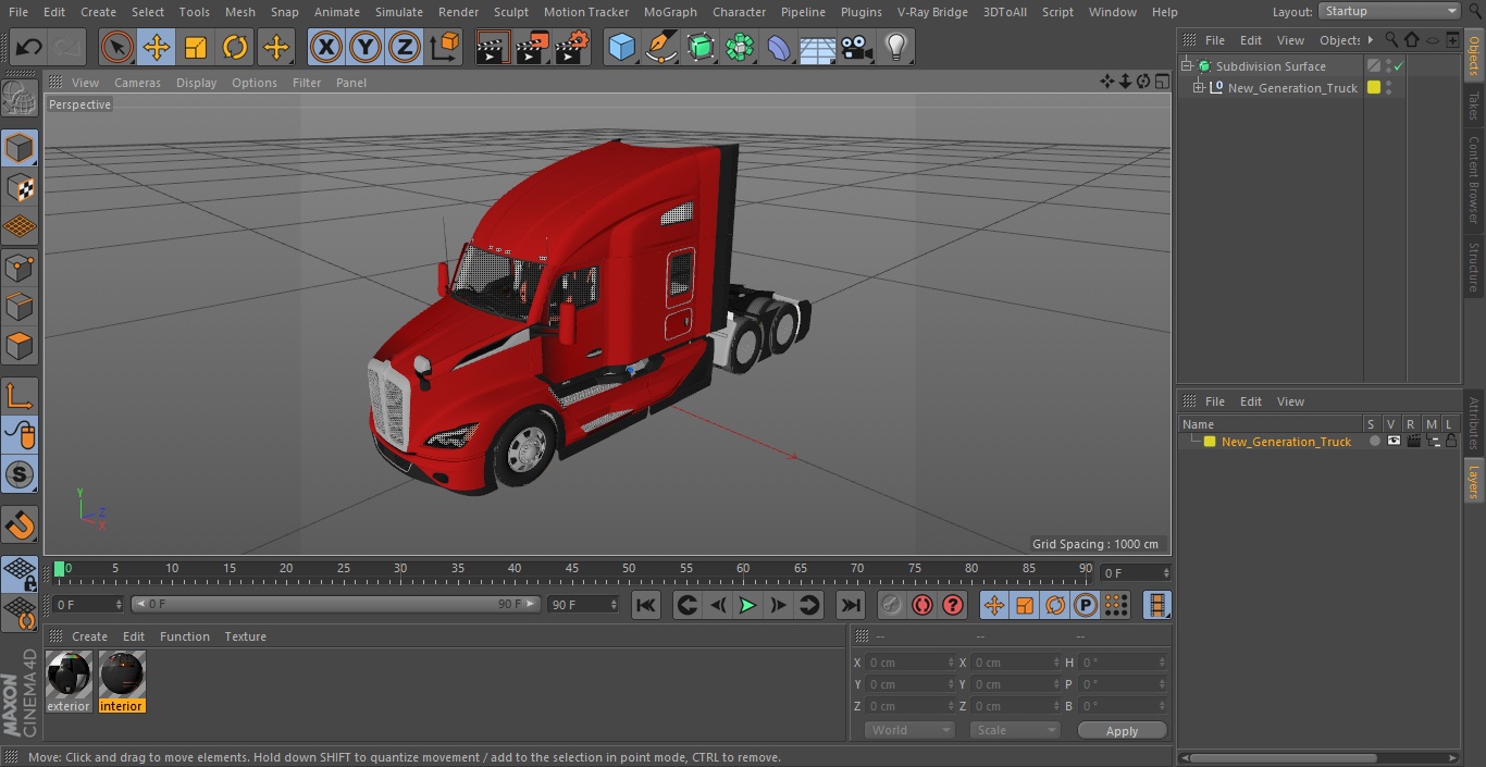 3D model New Generation Truck