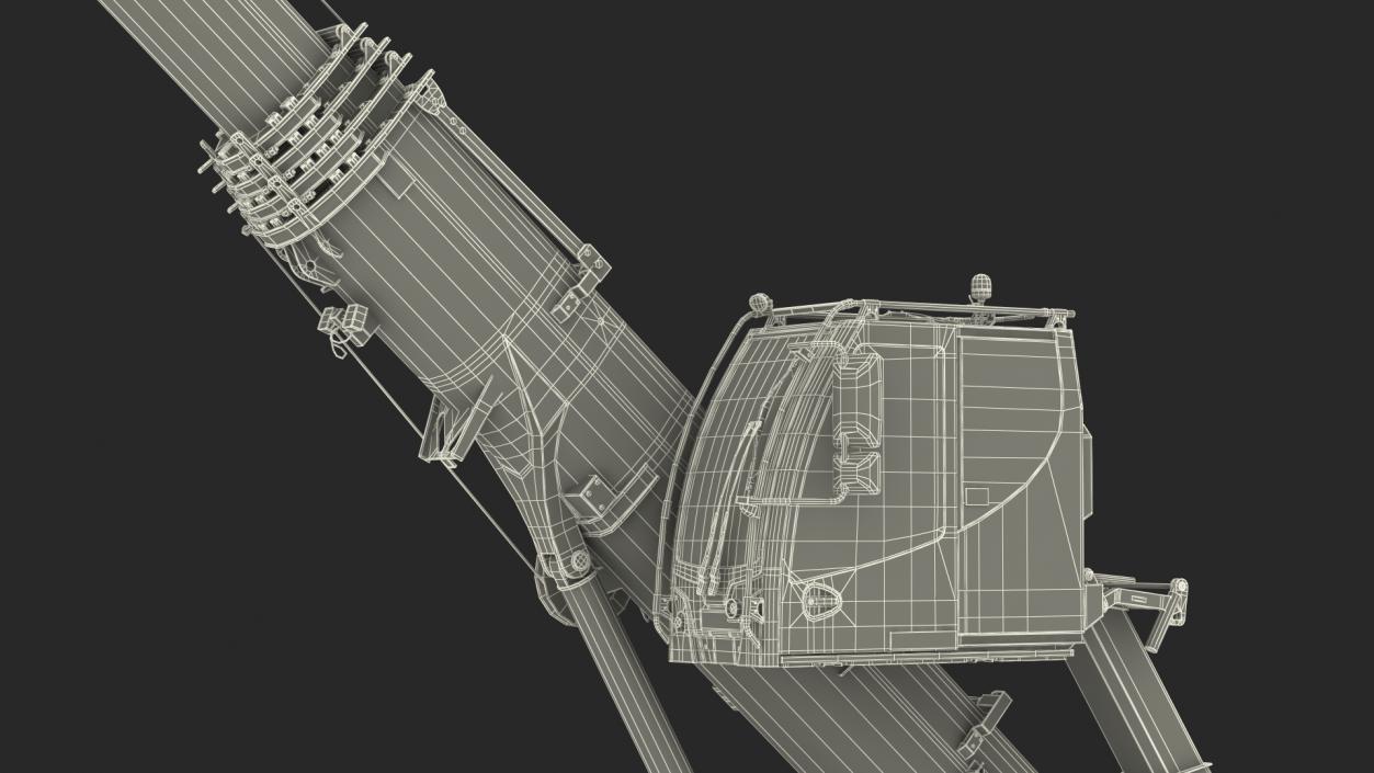 3D Mobile Crane Liebherr with Concrete Slabs