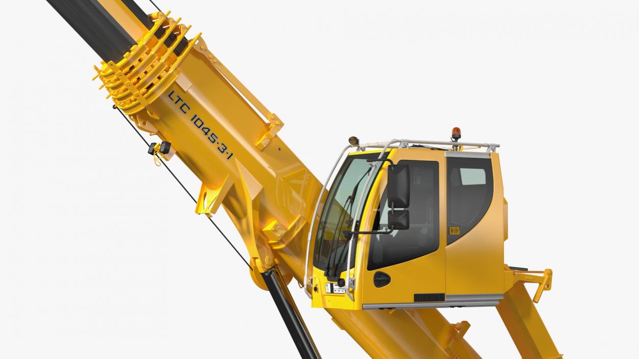 3D Mobile Crane Liebherr with Concrete Slabs