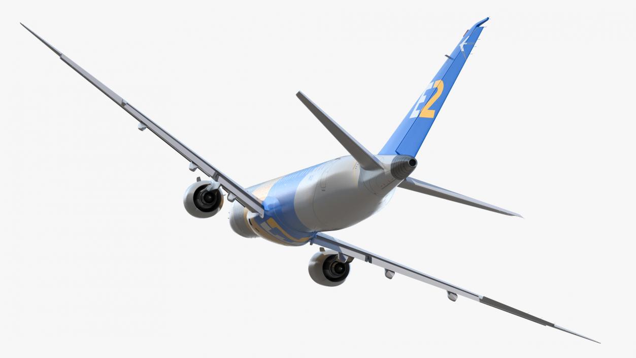 3D Embraer E-Jet E195-E2 Rigged model