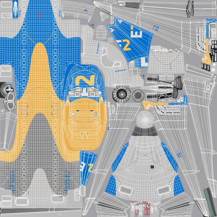 3D Embraer E-Jet E195-E2 Rigged model