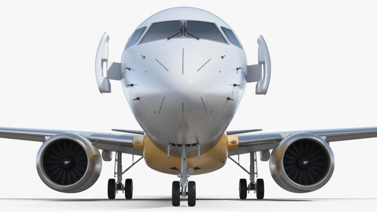 3D Embraer E-Jet E195-E2 Rigged model