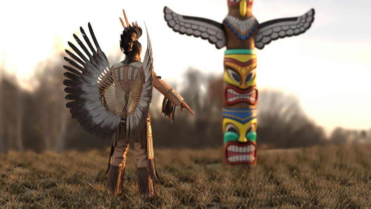 Clothing American Indian 3D model