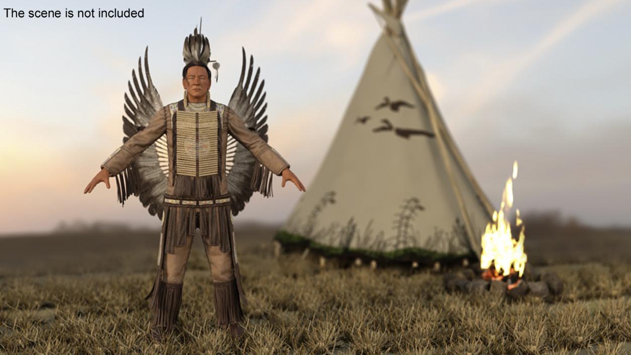 Clothing American Indian 3D model