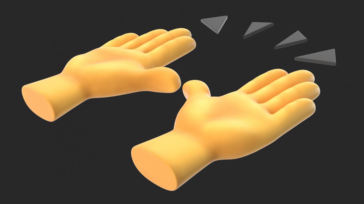 3D Raising Hands Emoji 2