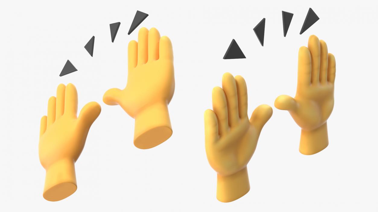 3D Raising Hands Emoji 2