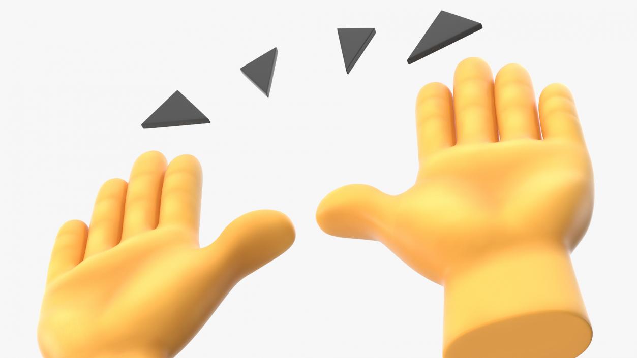 3D Raising Hands Emoji 2