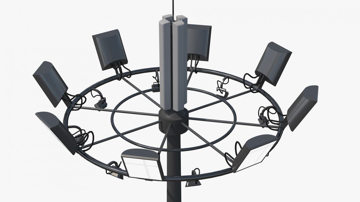 3D model Lighting Masts Collection