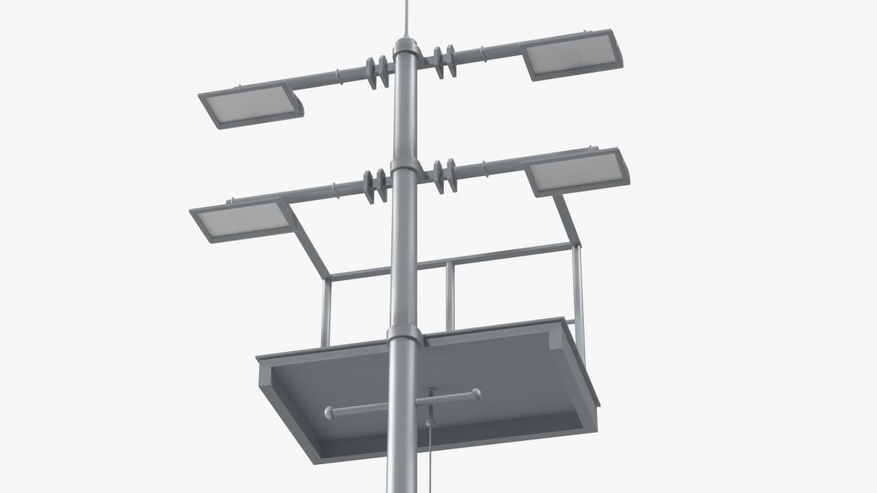 3D model Lighting Masts Collection