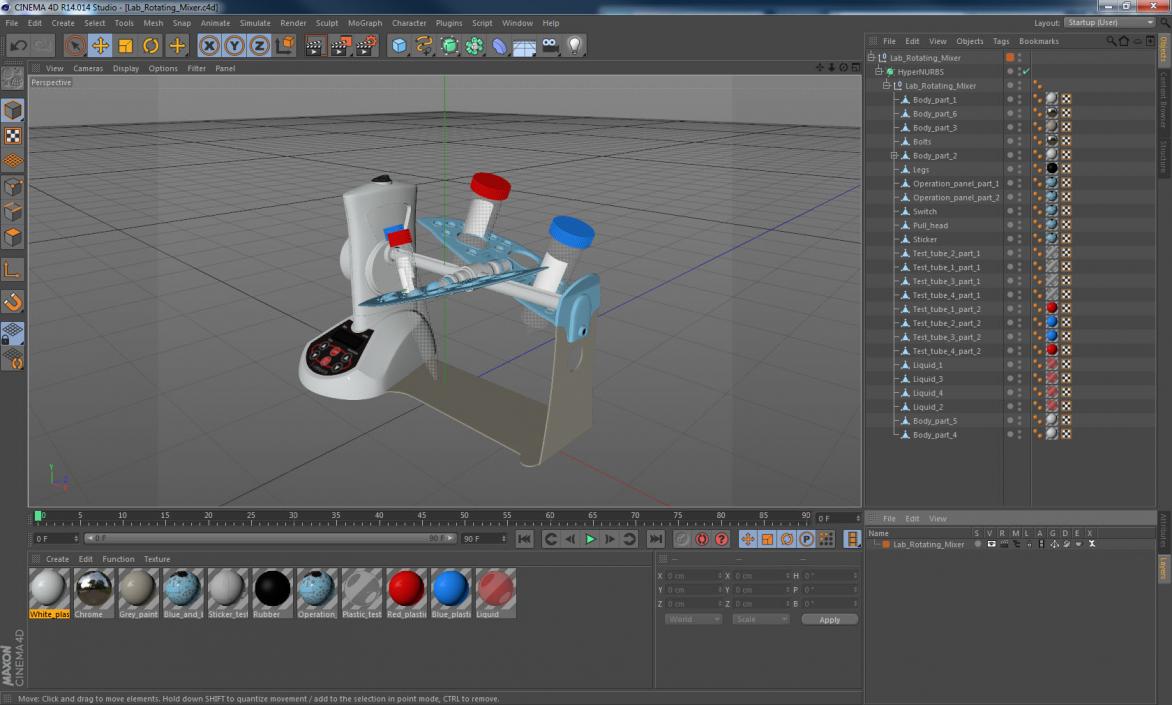 3D Lab Rotating Mixer model