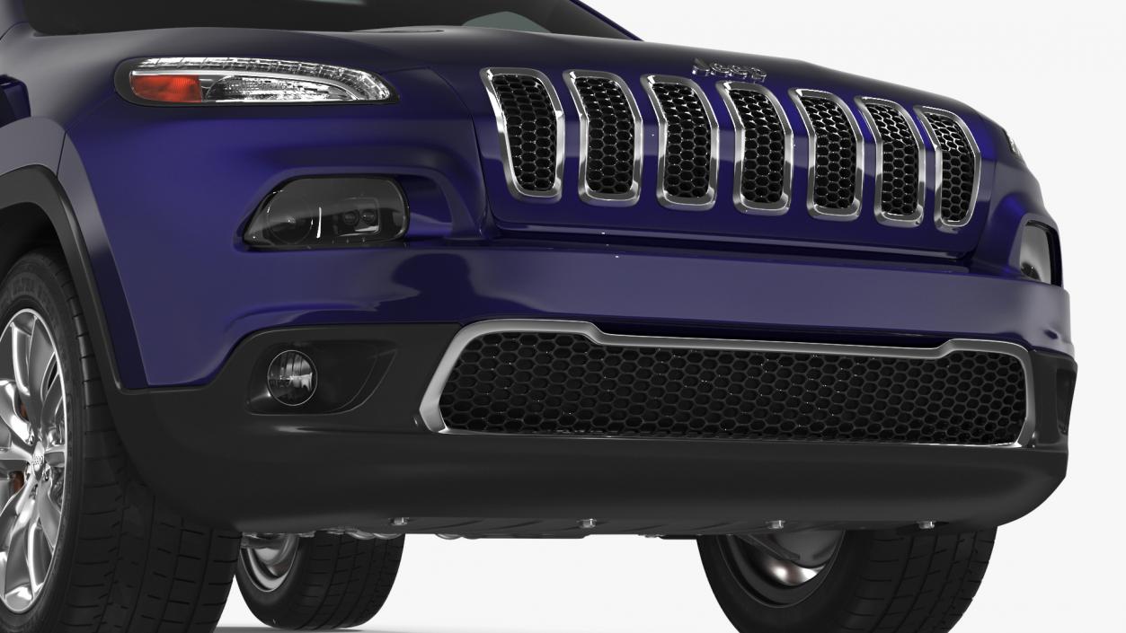 3D Jeep Cherokee SUV Simple Interior model