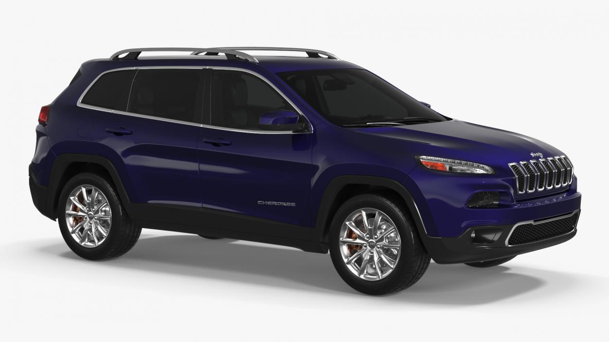 3D Jeep Cherokee SUV Simple Interior model