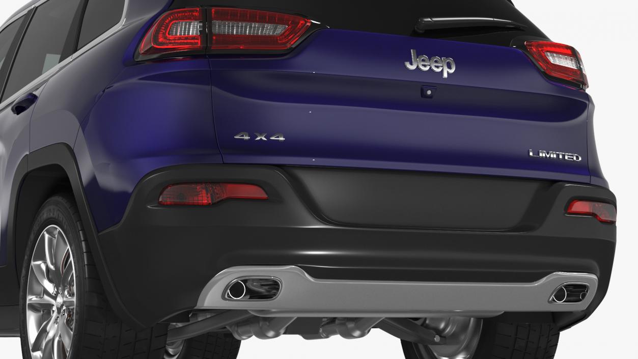 3D Jeep Cherokee SUV Simple Interior model