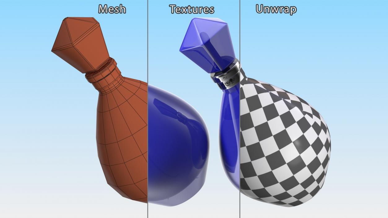 3D Perfume Bottles Collection 3 model