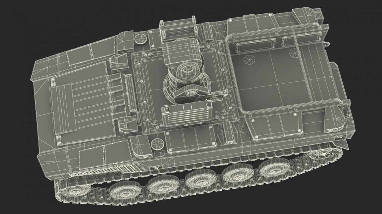 3D Marker Russian Military Robot Rigged